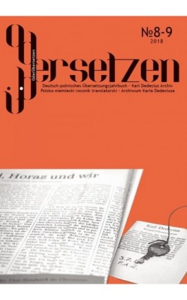 OderÜbersetzen 2018/8-9 - Kurt Schwitters - Ebook