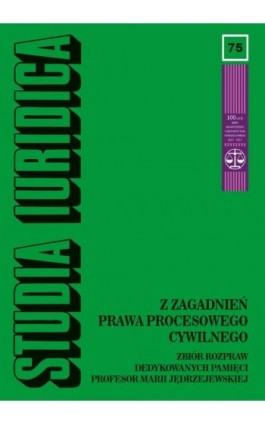 Studia Iuridica, nr 75 - Ebook
