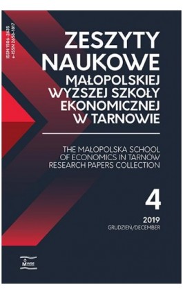 Zeszyty Naukowe Małopolskiej Wyższej Szkoły Ekonomicznej w Tarnowie 4/2019 - Ebook