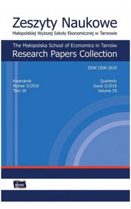 Zeszyty Naukowe Małopolskiej Wyższej Szkoły Ekonomicznej w Tarnowie 3/2018 - Ebook