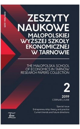 Zeszyty Naukowe Małopolskiej Wyższej Szkoły Ekonomicznej w Tarnowie 2/2019 - Ebook