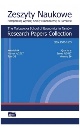 Zeszyty Naukowe Małopolskiej Wyższej Szkoły Ekonomicznej w Tarnowie 4/2017 - Ebook