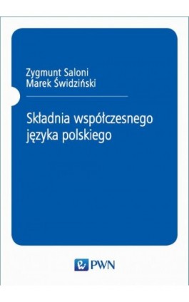 Składnia współczesnego języka polskiego - Zygmunt Saloni - Ebook - 978-83-01-15289-5