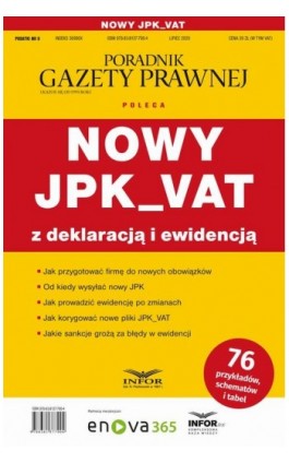 Nowy JPK_VAT z deklaracją i ewidencją - Praca zbiorowa - Ebook - 978-83-8137-790-4