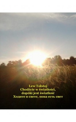 Chodźcie w światłości, dopóki jest światłość. Ходите в свете, пока есть свет - Lew Tołstoj - Ebook - 978-83-7639-083-3