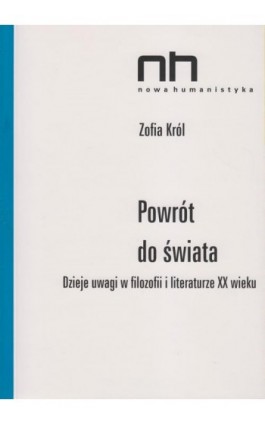 Powrót do świata - Zofia Król - Ebook - 978-83-61757-63-4