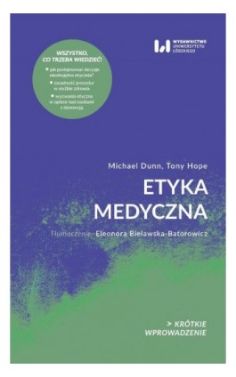 Etyka medyczna - Michael Dunn - Ebook - 978-83-8142-971-9