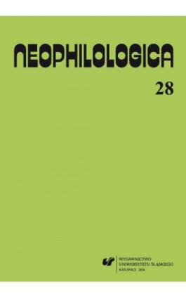 Neophilologica 2016. Vol. 28 - Ebook