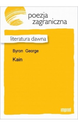 Kain - George Byron - Ebook - 978-83-270-0192-4