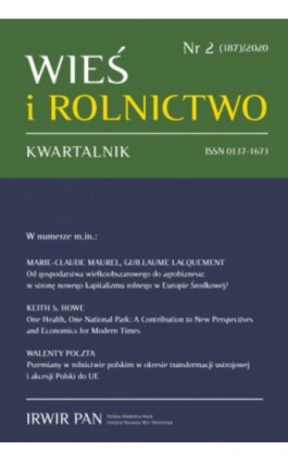 Wieś i Rolnictwo nr 2(187)/2020 - Marie-Claude Maurel - Ebook