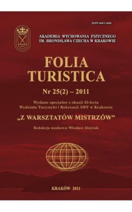 Folia Turistica Nr 25(2) – 2011 - Praca zbiorowa - Ebook