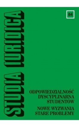 Studia Iuridica, nr 84 - Ebook