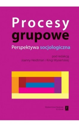 Procesy grupowe. Perspektywa socjologiczna - Ebook - 978-83-7383-223-7