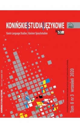 Konińskie Studia Językowe Tom 8 Nr 3 2020 - Ebook