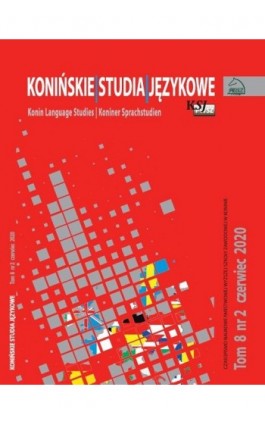 Konińskie Studia Językowe Tom 8 Nr 2 2020 - Ebook