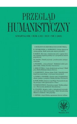 Przegląd Humanistyczny 2018/1 (460) - Ebook