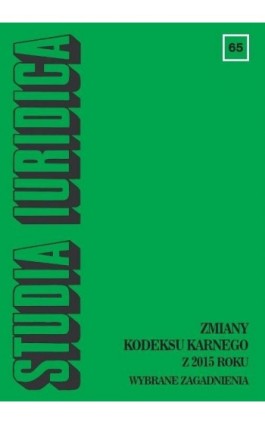 Studia Iuridica, nr 65 - Ebook