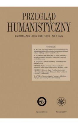 Przegląd Humanistyczny 2019/3 (466) - Ebook