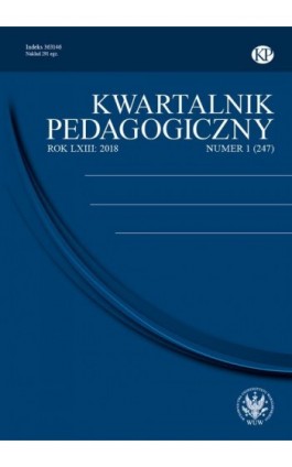 Kwartalnik Pedagogiczny 2018/1 (247) - Praca zbiorowa - Ebook