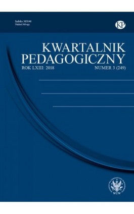 Kwartalnik Pedagogiczny 2018/3 (249) - Ebook