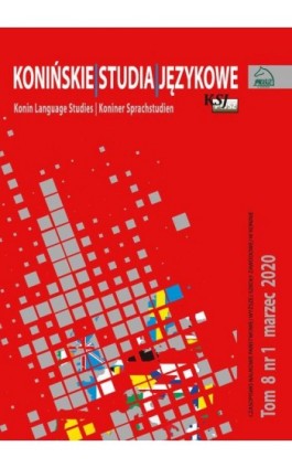 Konińskie Studia Językowe Tom 8 Nr 1 2020 - Ebook