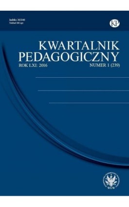 Kwartalnik Pedagogiczny 2016/1 (239) - Praca zbiorowa - Ebook
