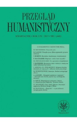 Przegląd Humanistyczny 2015/1 (448) - Andrzej Kołakowski - Ebook