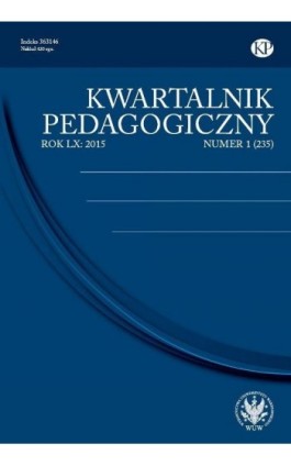 Kwartalnik Pedagogiczny 2015/1 (235) - Praca zbiorowa - Ebook