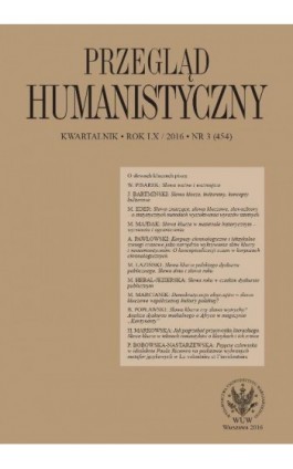 Przegląd Humanistyczny 2016/3 (454) - Ebook