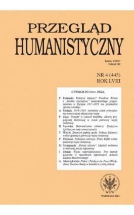 Przegląd Humanistyczny 2014/4 (445) - Ebook