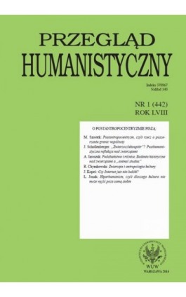 Przegląd Humanistyczny 2014/1 (442) - Ebook