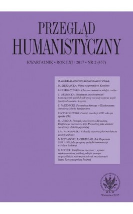 Przegląd Humanistyczny 2017/2 (457) - Ebook