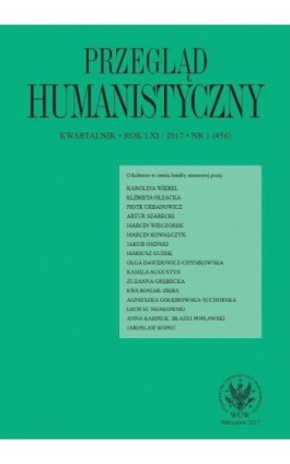 Przegląd Humanistyczny 2017/1 (456) - Ebook