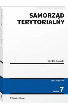Samorząd terytorialny - Bogdan Dolnicki - Ebook - 978-83-8187-215-7