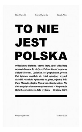 To nie jest Polska - Regina Mynarska - Ebook - 978-83-66571-36-5