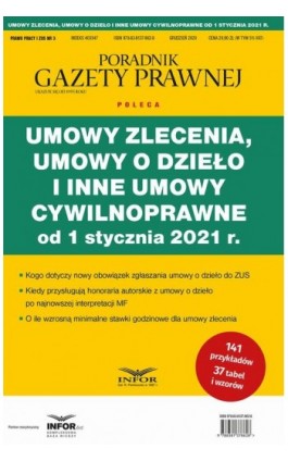 Umowy zlecenia, umowy o dzieło i inne umowy cywilnoprawne od 1 stycznia 2021 r. - Praca zbiorowa - Ebook - 978-83-8137-863-5