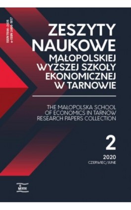 Zeszyty Naukowe Małopolskiej Wyższej Szkoły Ekonomicznej w Tarnowie 2/2020 - Ebook