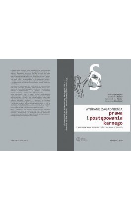 Wybrane zagadnienia prawa i postępowania karnego z perspektywy bezpieczeństwa publicznego - Ebook - 978-83-7934-471-0