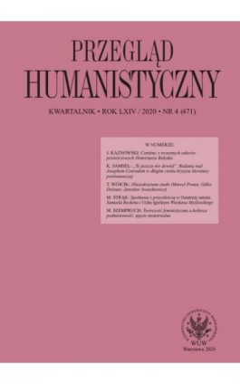 Przegląd Humanistyczny 2020/4 (471) - Ebook
