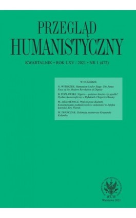 Przegląd Humanistyczny 2021/1 (472) - Ebook