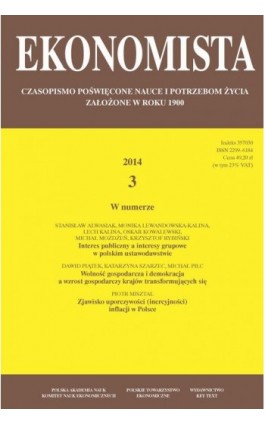 Ekonomista 2014 nr 3 - Praca zbiorowa - Ebook