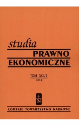 Studia Prawno-Ekonomiczne t. 91/2 2014 - Praca zbiorowa - Ebook
