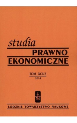 Studia Prawno-Ekonomiczne t. 91/2014 - Praca zbiorowa - Ebook