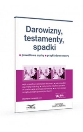 Darowizny, testamenty, spadki - Eliza Jamborska - Ebook - 978-83-8137-930-4