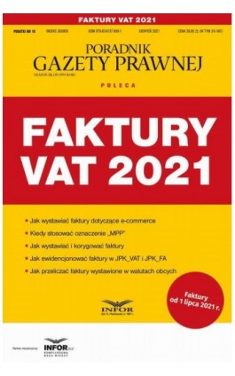Faktury VAT 2021 - Praca zbiorowa - Ebook - 978-83-8137-999-1