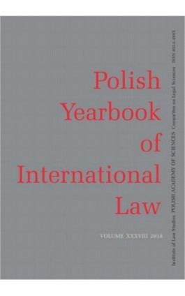 2018 Polish Yearbook of International Law vol. XXXVIII - Michał Balcerzak - Ebook