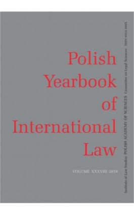 2018 Polish Yearbook of International Law vol. XXXVIII - Michał Balcerzak - Ebook