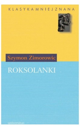 Roksolanki - Szymon Zimorowic - Ebook - 978-83-242-1062-6