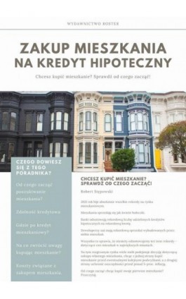 Zakup mieszkania na kredyt hipoteczny - Robert Stępowski - Ebook - 978-83-961206-3-2