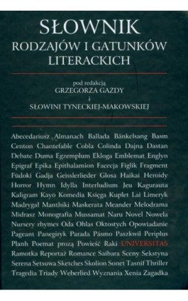 Słownik rodzajów i gatunków literackich - Praca zbiorowa - Ebook - 978-83-242-1178-4